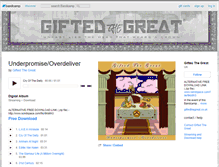 Tablet Screenshot of giftedthegreat.bandcamp.com