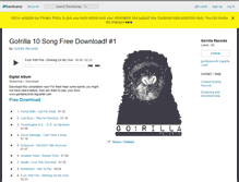 Tablet Screenshot of gorillarecords.bandcamp.com