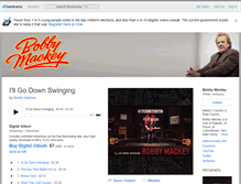 Tablet Screenshot of bobbymackey.bandcamp.com