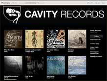 Tablet Screenshot of cavityrecords.bandcamp.com