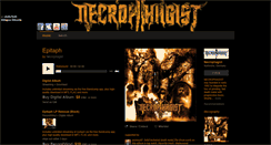 Desktop Screenshot of necrophagist.bandcamp.com