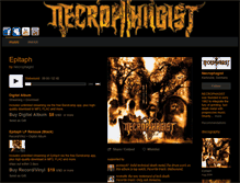 Tablet Screenshot of necrophagist.bandcamp.com