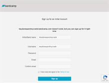 Tablet Screenshot of keydorespectmycrank.bandcamp.com