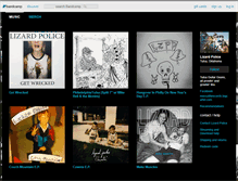 Tablet Screenshot of lizardpolice.bandcamp.com
