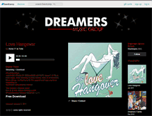 Tablet Screenshot of dreamersmusicgroup.bandcamp.com