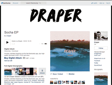 Tablet Screenshot of drapermusic.bandcamp.com