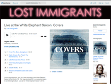 Tablet Screenshot of lostimmigrants.bandcamp.com