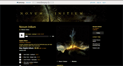 Desktop Screenshot of novuminitium.bandcamp.com