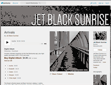 Tablet Screenshot of jetblacksunrise.bandcamp.com