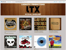 Tablet Screenshot of loonatixproductions.bandcamp.com