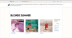 Desktop Screenshot of blondesummer.bandcamp.com