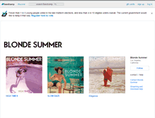 Tablet Screenshot of blondesummer.bandcamp.com