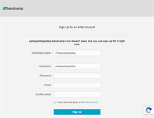 Tablet Screenshot of pelleppelleppellep.bandcamp.com