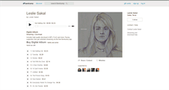 Desktop Screenshot of lesliesakal.bandcamp.com