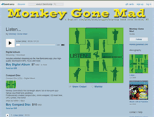 Tablet Screenshot of monkeygonemad.bandcamp.com