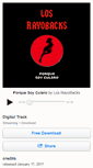 Mobile Screenshot of losrayobacks.bandcamp.com