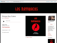 Tablet Screenshot of losrayobacks.bandcamp.com