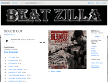 Tablet Screenshot of beatzilla.bandcamp.com