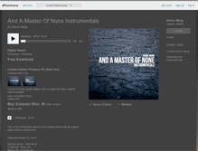 Tablet Screenshot of dannywang.bandcamp.com