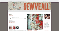 Desktop Screenshot of dewveall.bandcamp.com