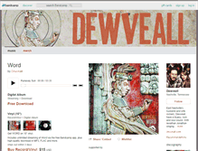 Tablet Screenshot of dewveall.bandcamp.com