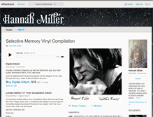 Tablet Screenshot of hannahmiller.bandcamp.com