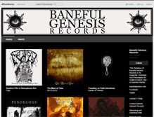 Tablet Screenshot of banefulgenesisrecords.bandcamp.com