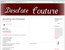Tablet Screenshot of desolatecouture.bandcamp.com