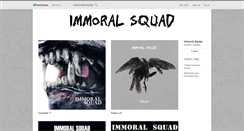 Desktop Screenshot of immoralsquadhardcore.bandcamp.com