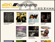 Tablet Screenshot of aisho.bandcamp.com