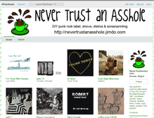 Tablet Screenshot of nevertrustanasshole.bandcamp.com