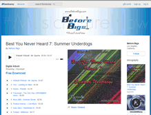 Tablet Screenshot of beforebigs.bandcamp.com
