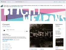 Tablet Screenshot of brightweapons.bandcamp.com