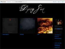Tablet Screenshot of dyingsun.bandcamp.com