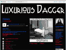 Tablet Screenshot of luxuriousdagger.bandcamp.com