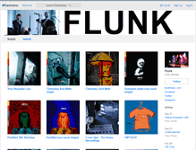 Tablet Screenshot of flunk.bandcamp.com