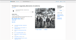 Desktop Screenshot of fundacionsagradaalterandoelsistema.bandcamp.com