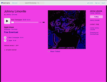 Tablet Screenshot of johnnylimonite.bandcamp.com