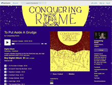 Tablet Screenshot of conqueringrome.bandcamp.com