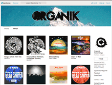 Tablet Screenshot of organikrecordings.bandcamp.com