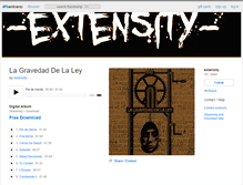 Tablet Screenshot of extensity.bandcamp.com