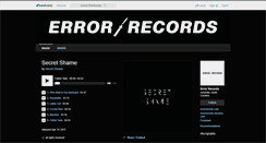 Desktop Screenshot of errorrecords.bandcamp.com