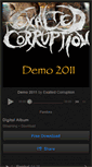 Mobile Screenshot of exaltedcorruption.bandcamp.com