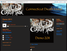 Tablet Screenshot of exaltedcorruption.bandcamp.com
