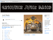 Tablet Screenshot of genuinejunkband.bandcamp.com