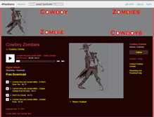 Tablet Screenshot of cowboyzombie.bandcamp.com