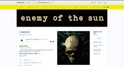 Desktop Screenshot of enemyofthesun.bandcamp.com