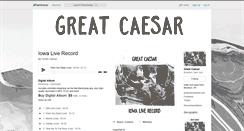 Desktop Screenshot of greatcaesar.bandcamp.com