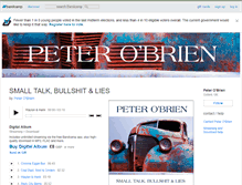 Tablet Screenshot of peterobrien.bandcamp.com