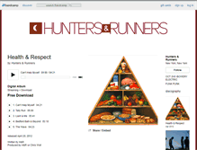 Tablet Screenshot of huntersandrunners.bandcamp.com